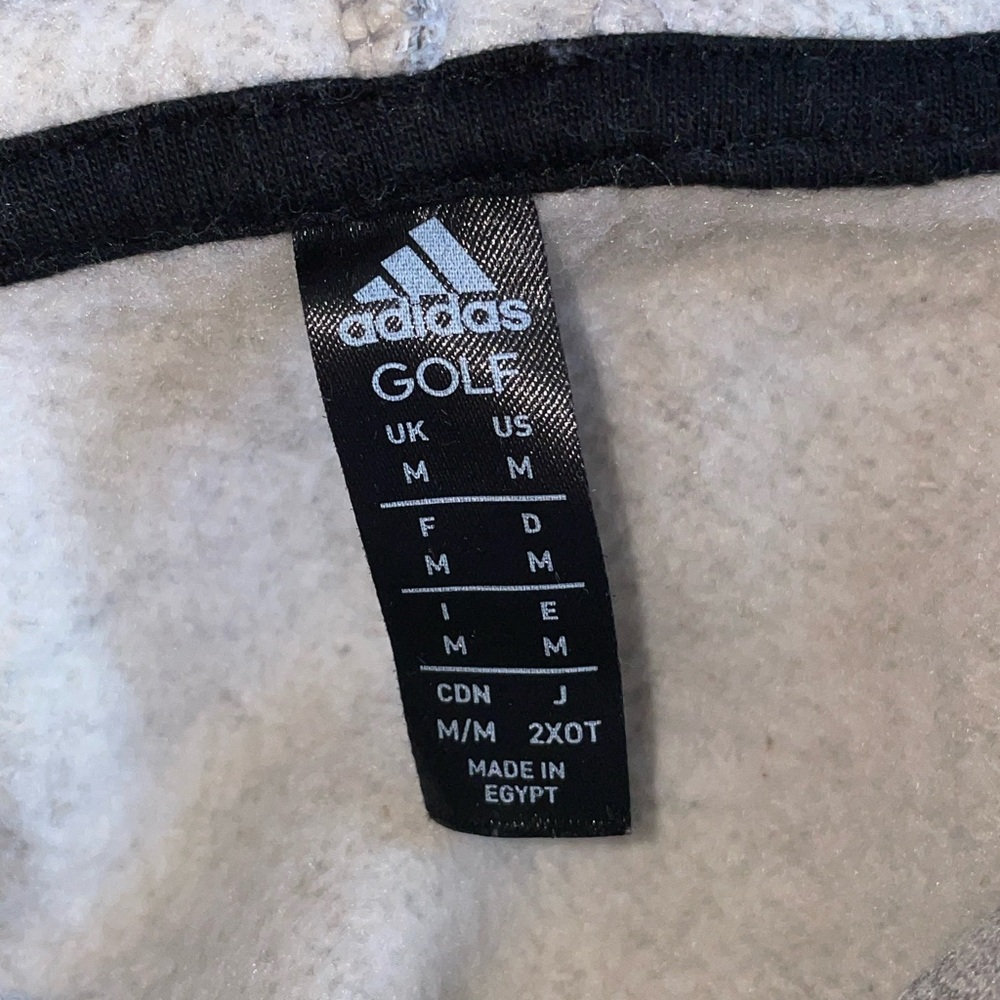 Adidas golf gray hoodie sweatshirt women’s M medium pockets long sleeve hood - Picture 3 of 3